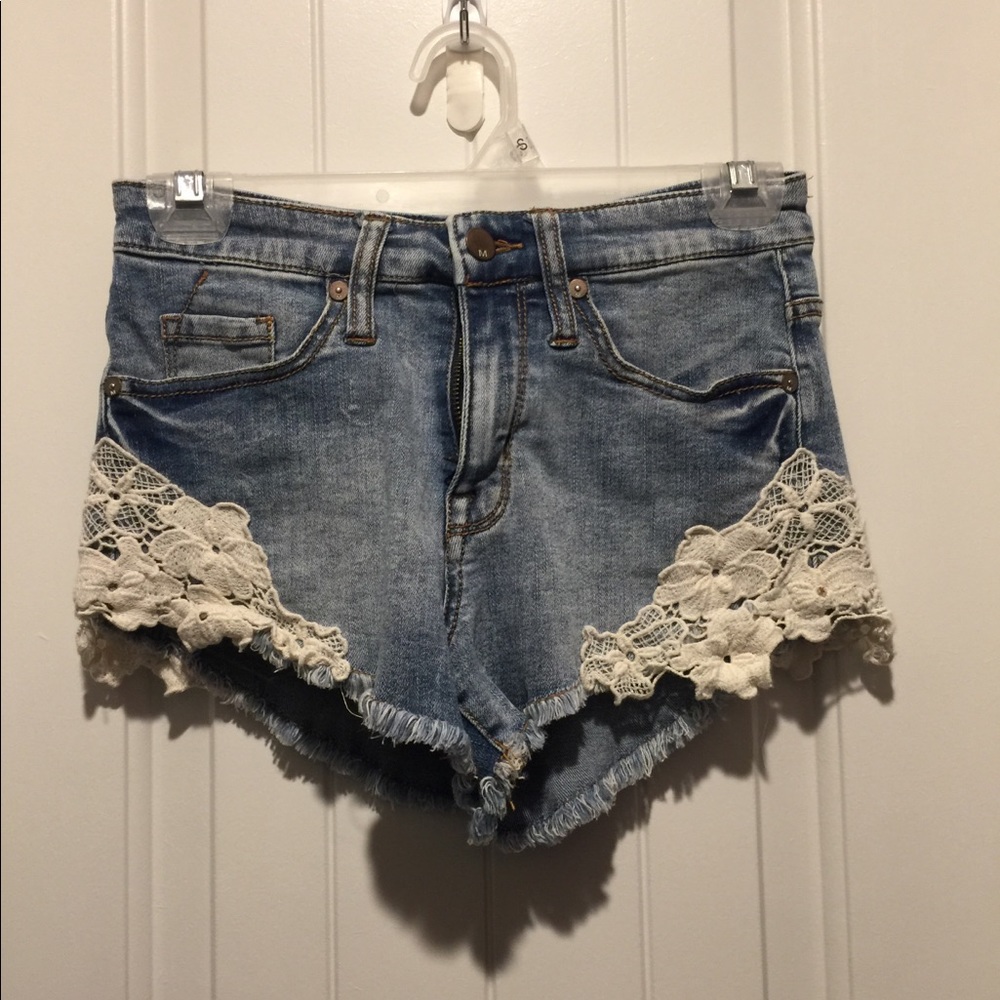 Denim shorts